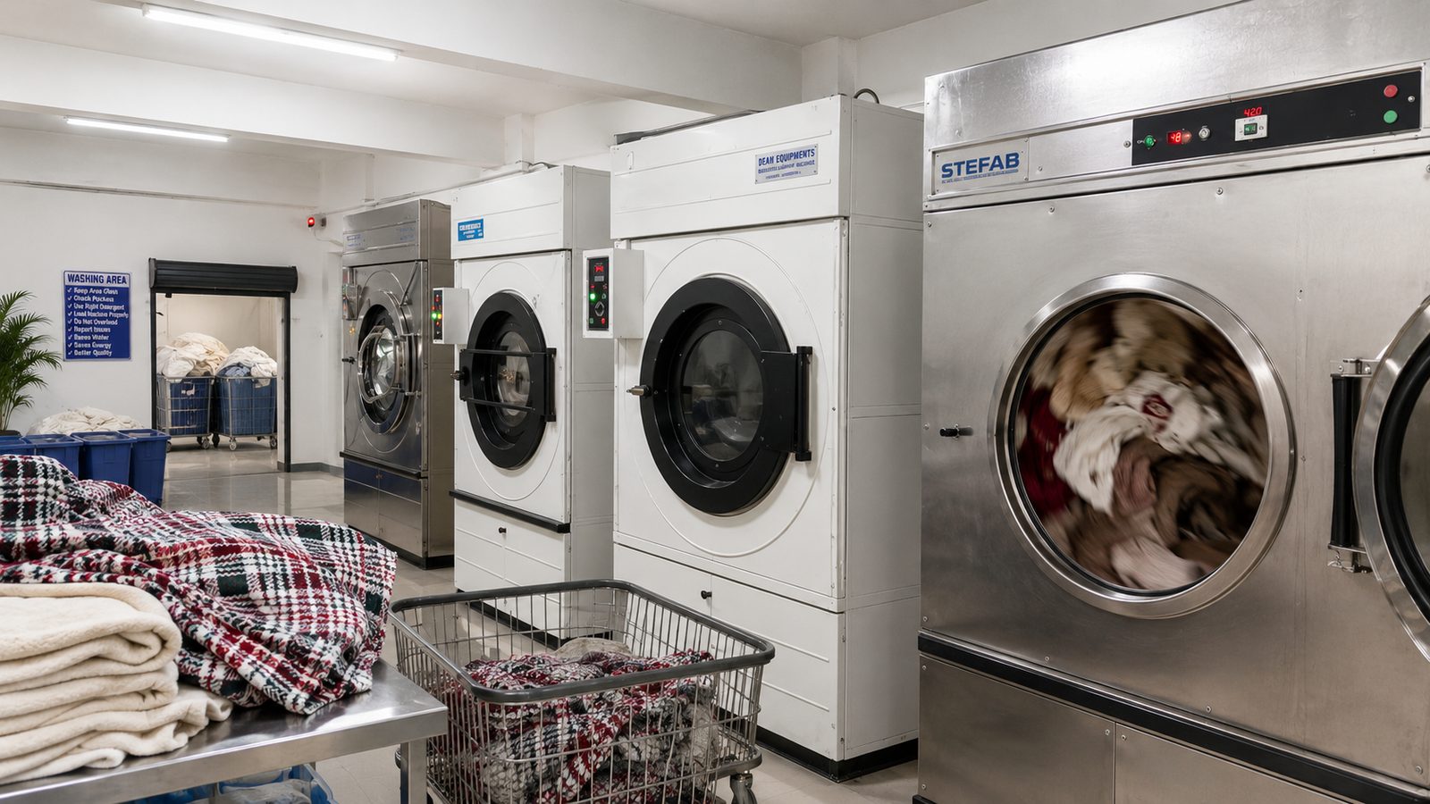 Washing and drying at Plot 180