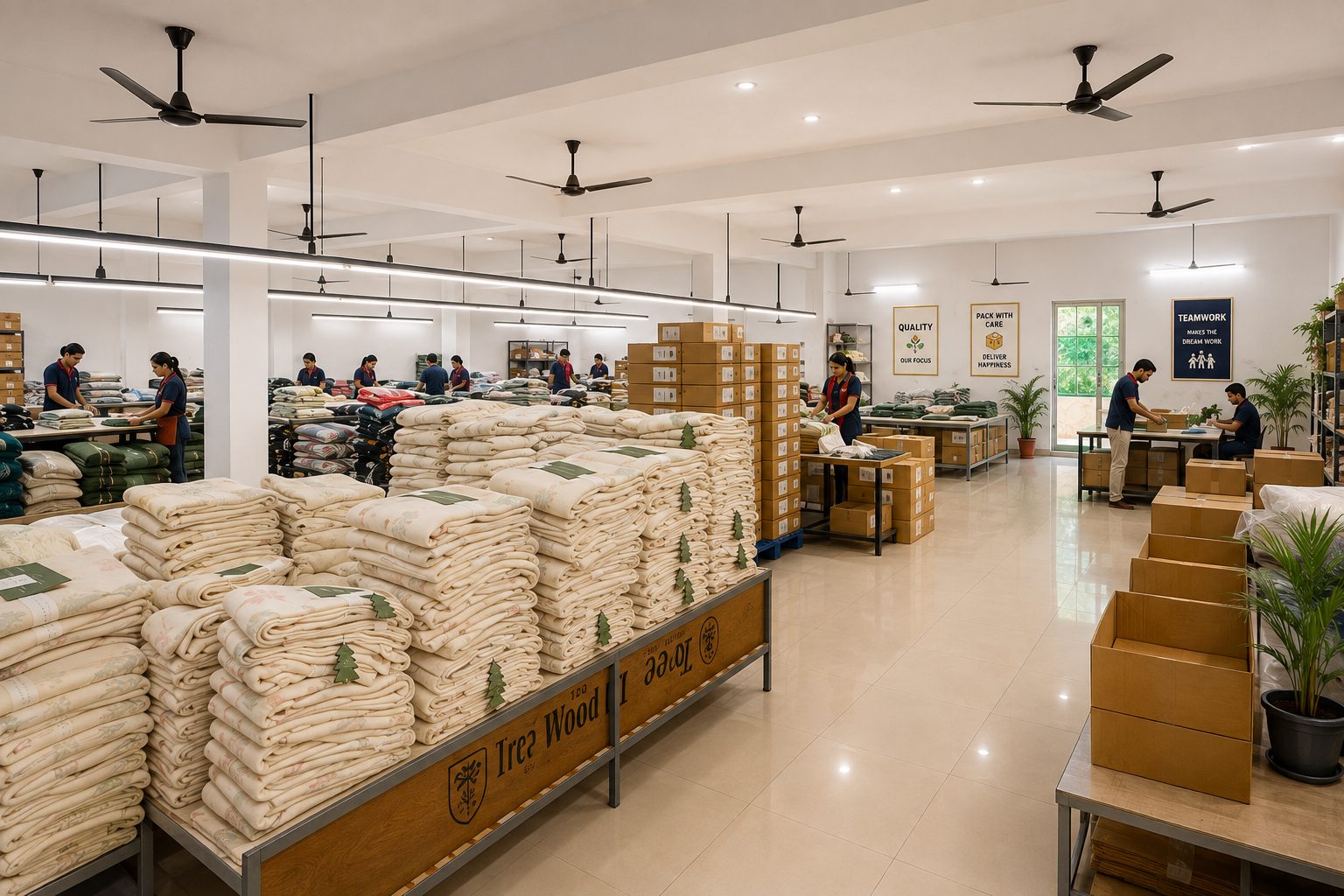 Home textile finishing floor at Plot 773