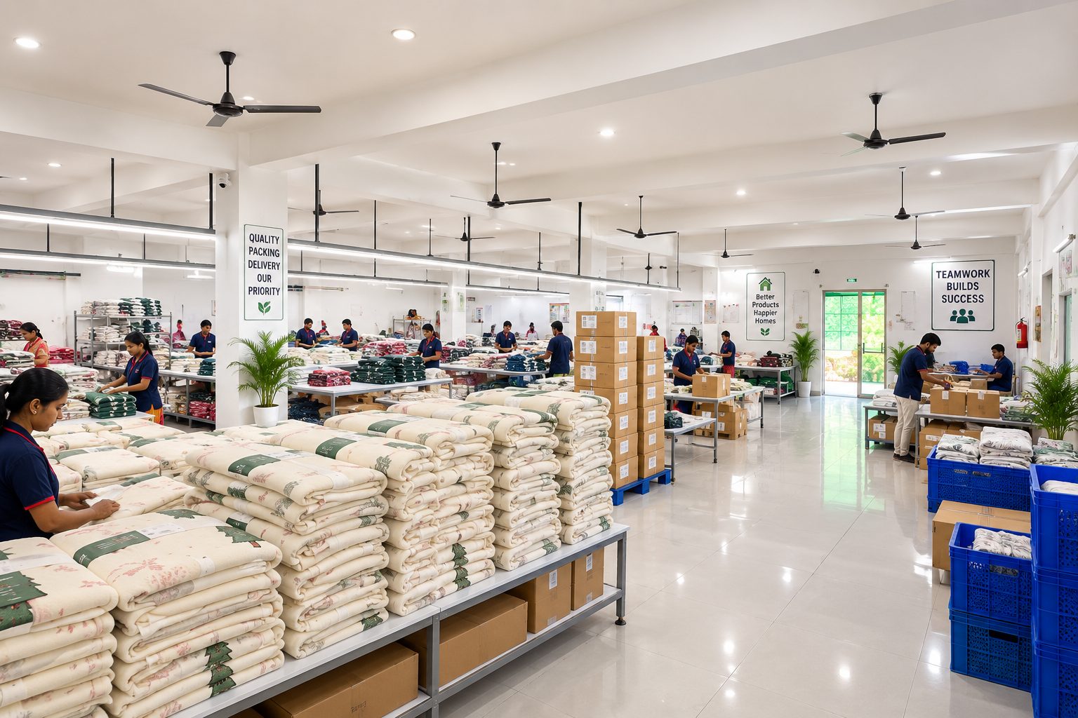Packing floor at Plot 773