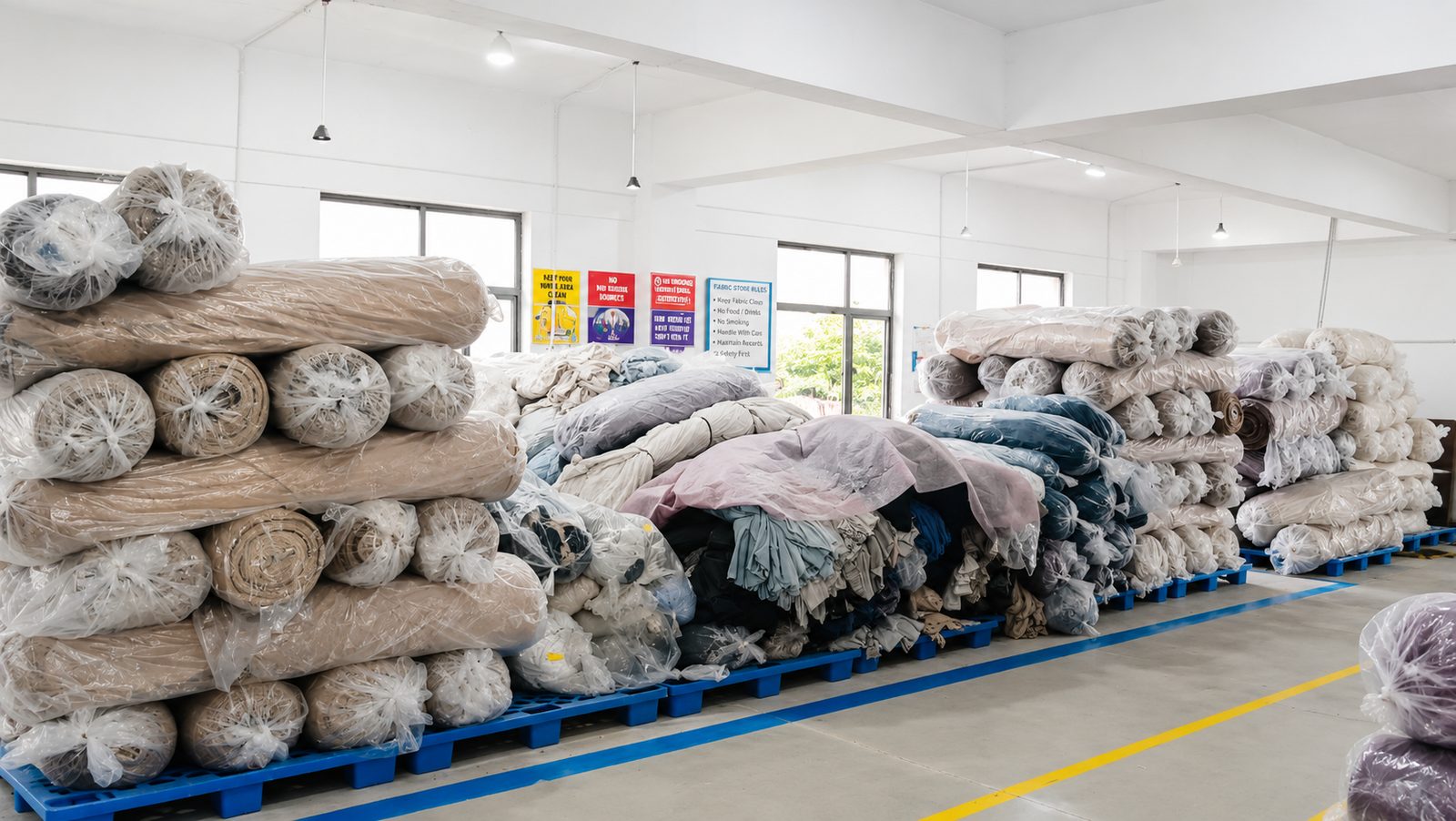 The fabric store at Plot 83