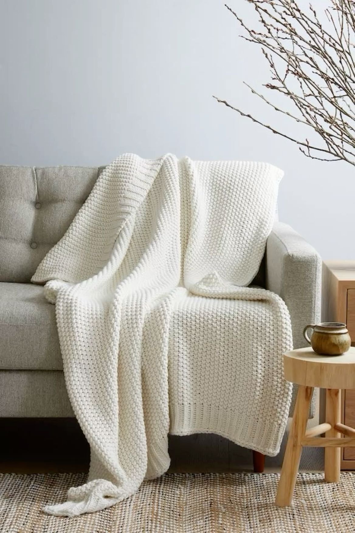 Knitted throws and cushions by Vertex Industries